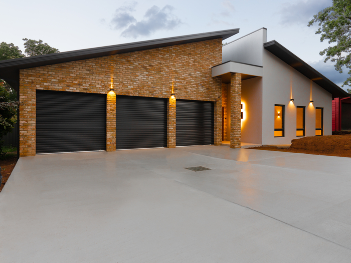 Concrete driveway installation in Columbus